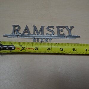 VTG Metal Car‎ Dealership Emblem Bixby Oklahoma, Ramsy